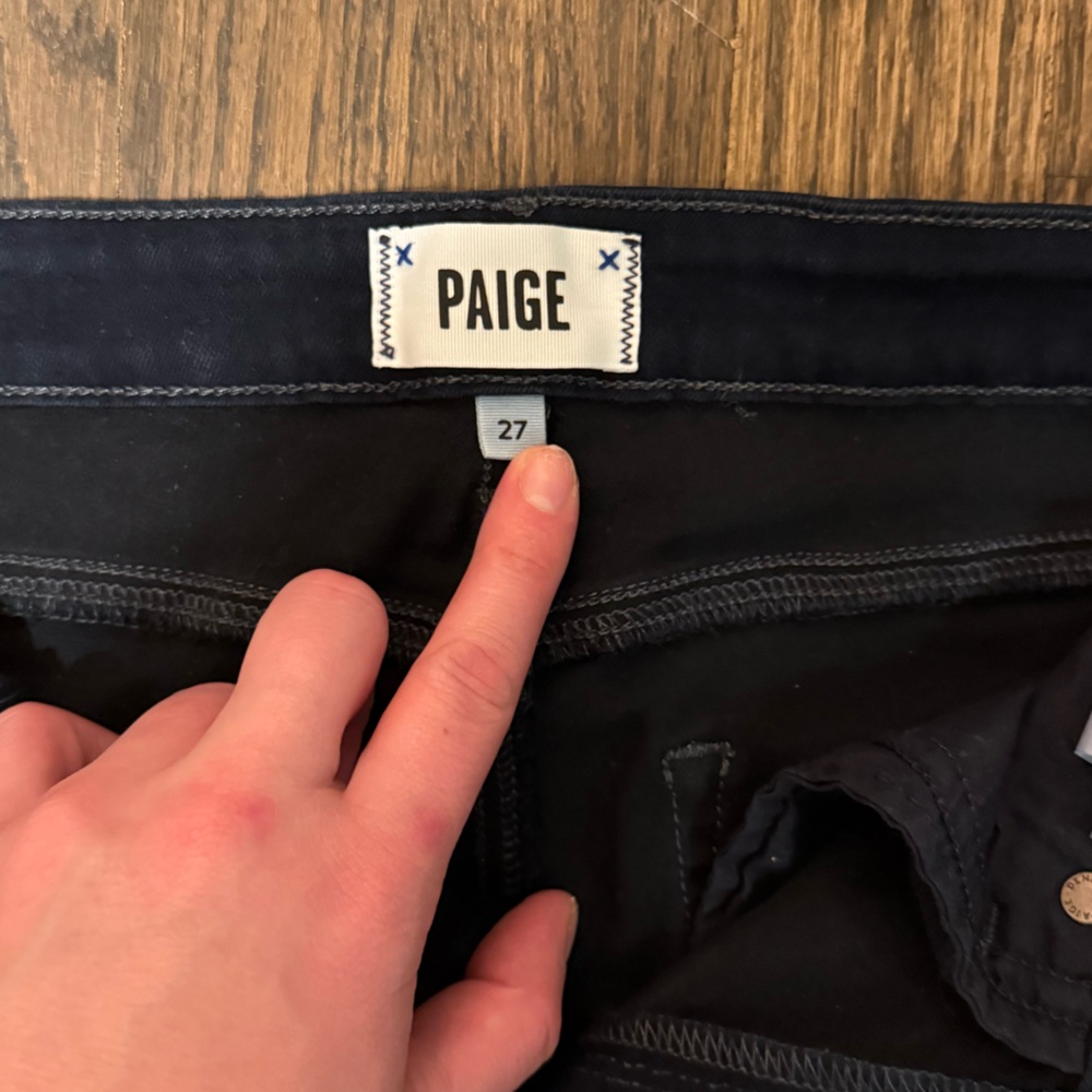PAIGE Midnight Blue Denim - Picture 4 of 5